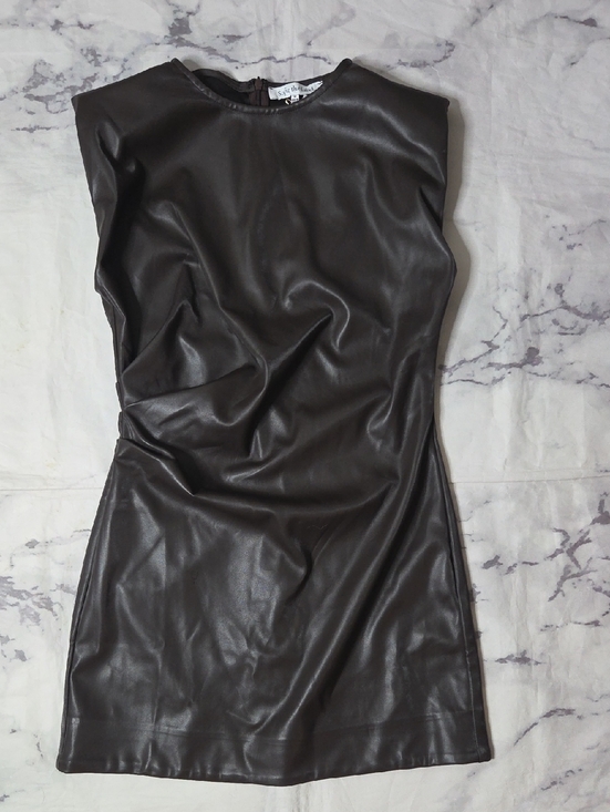 Sofie The Label Dresses & Skirts - Sofie The Label Brown Faux Leather Dress